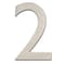 Architectural Mailboxes Brass 5 inch Floating House Number Satin Nickel 2 3585SN-2 - alternate 1